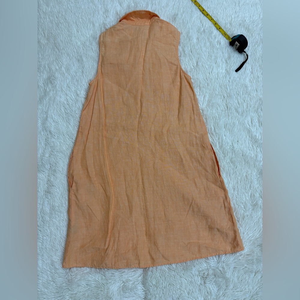 J. Mclaughlin Light Orange Collared Top - image 4